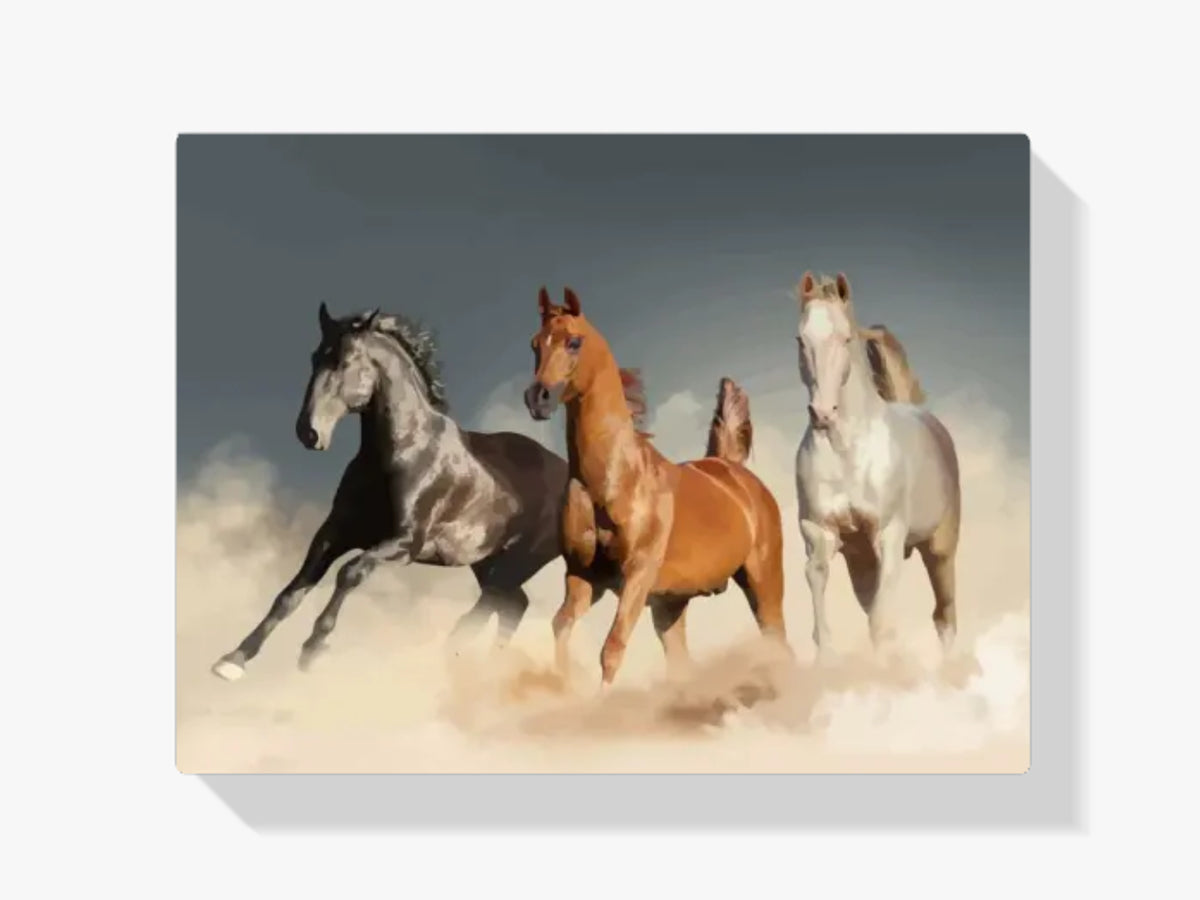 Malen nach Zahlen – Pferde im Galopp