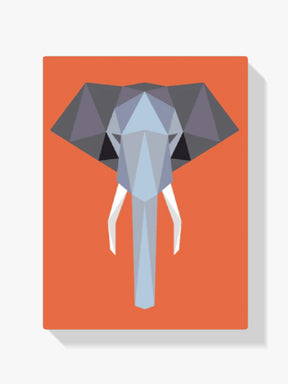 Malen nach Zahlen – Polygon-Elefant