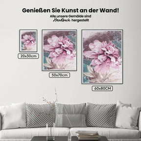 Malen nach Zahlen – Rosa Blume