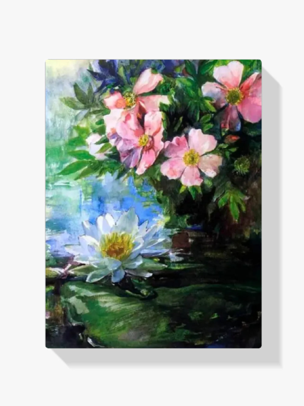Malen nach Zahlen – Rosen und Seerosen