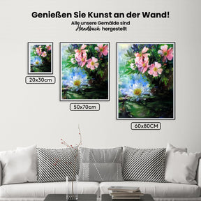 Malen nach Zahlen – Rosen und Seerosen