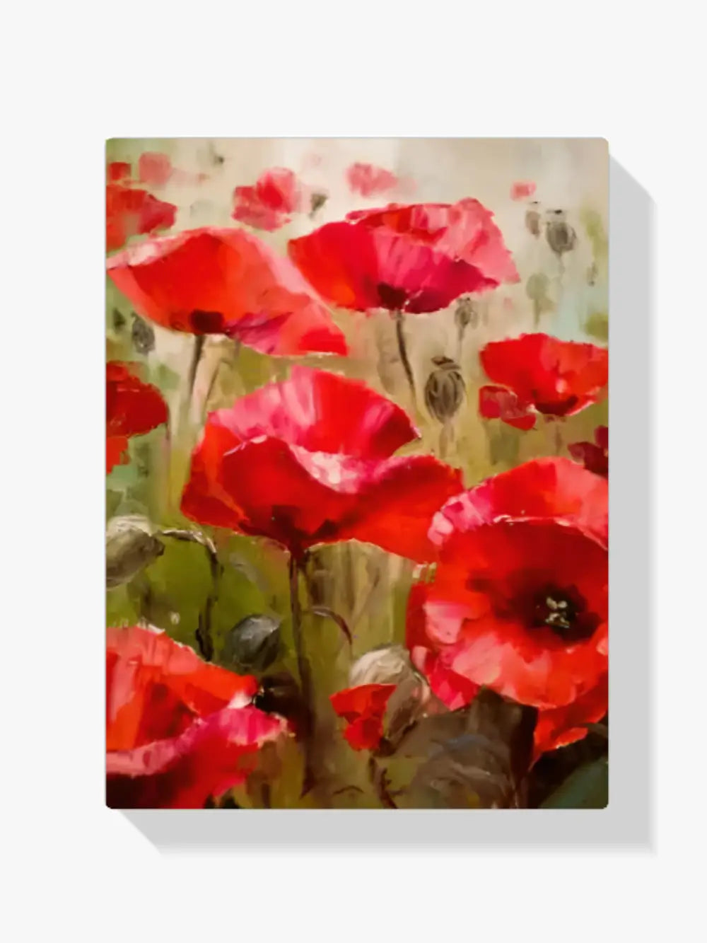 Malen nach Zahlen – Rote Blumen