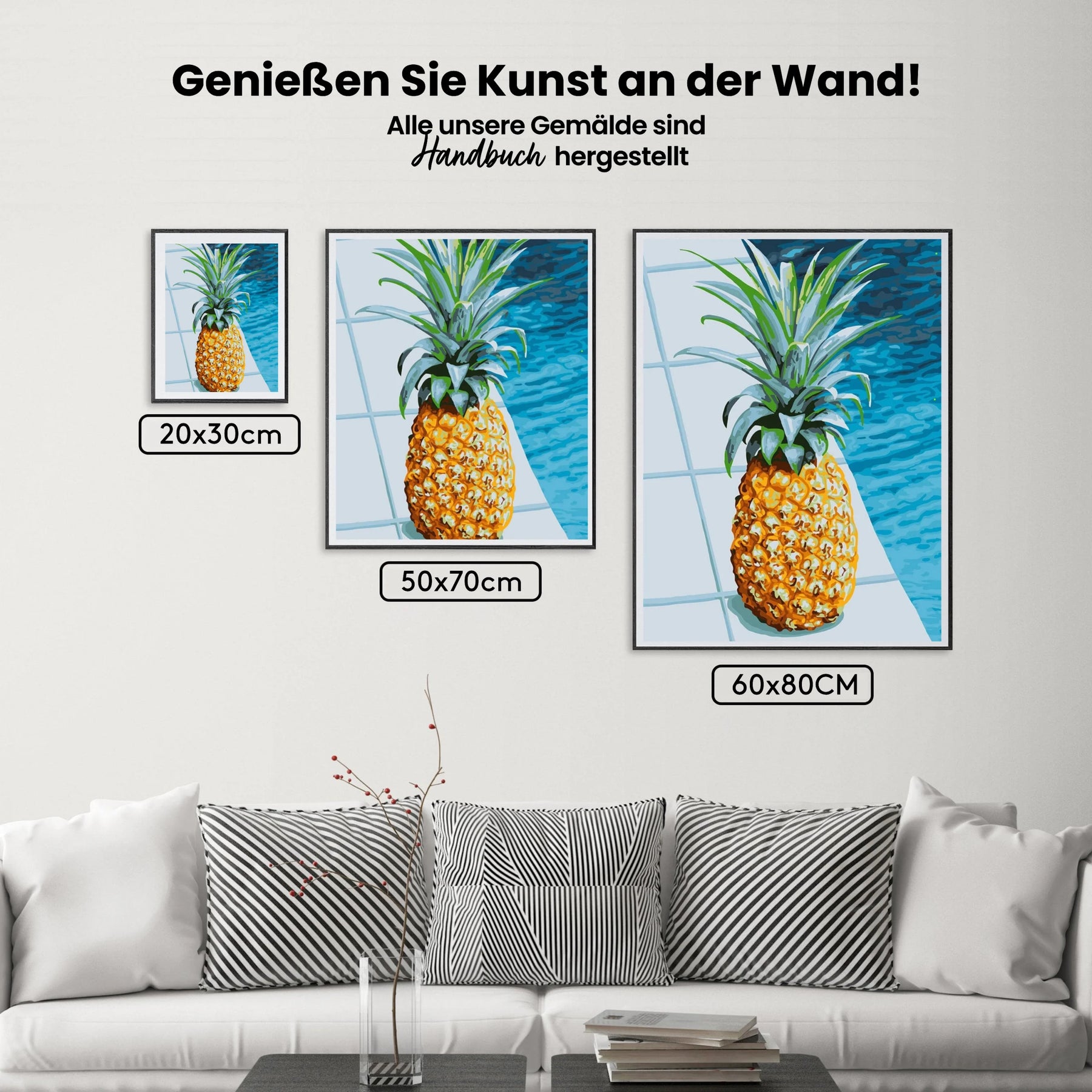 Malen nach Zahlen – Saftige Ananas