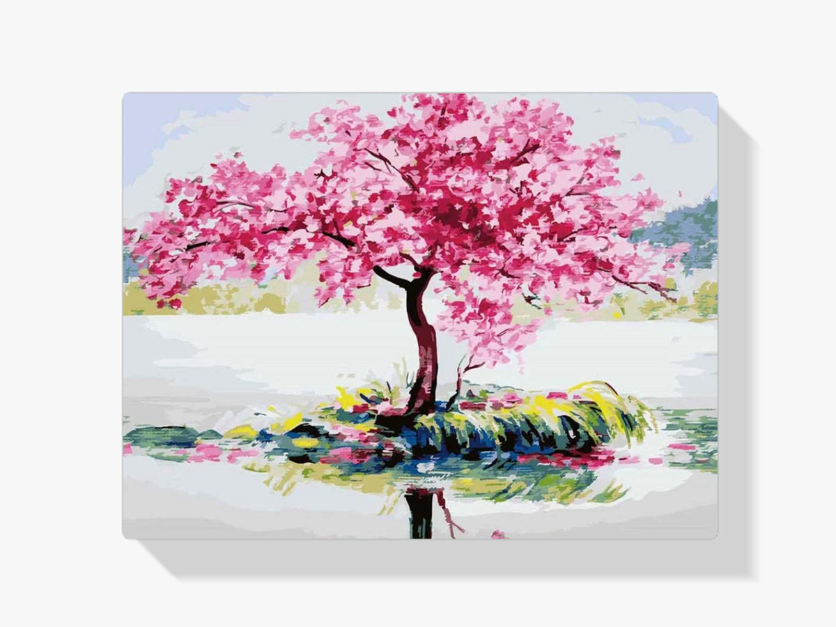 Malen nach Zahlen – Sanfte Sakura