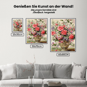 Malen nach Zahlen – Schöne Blumen in Vase