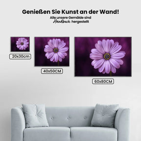 Malen nach Zahlen – Schöne lila Blume