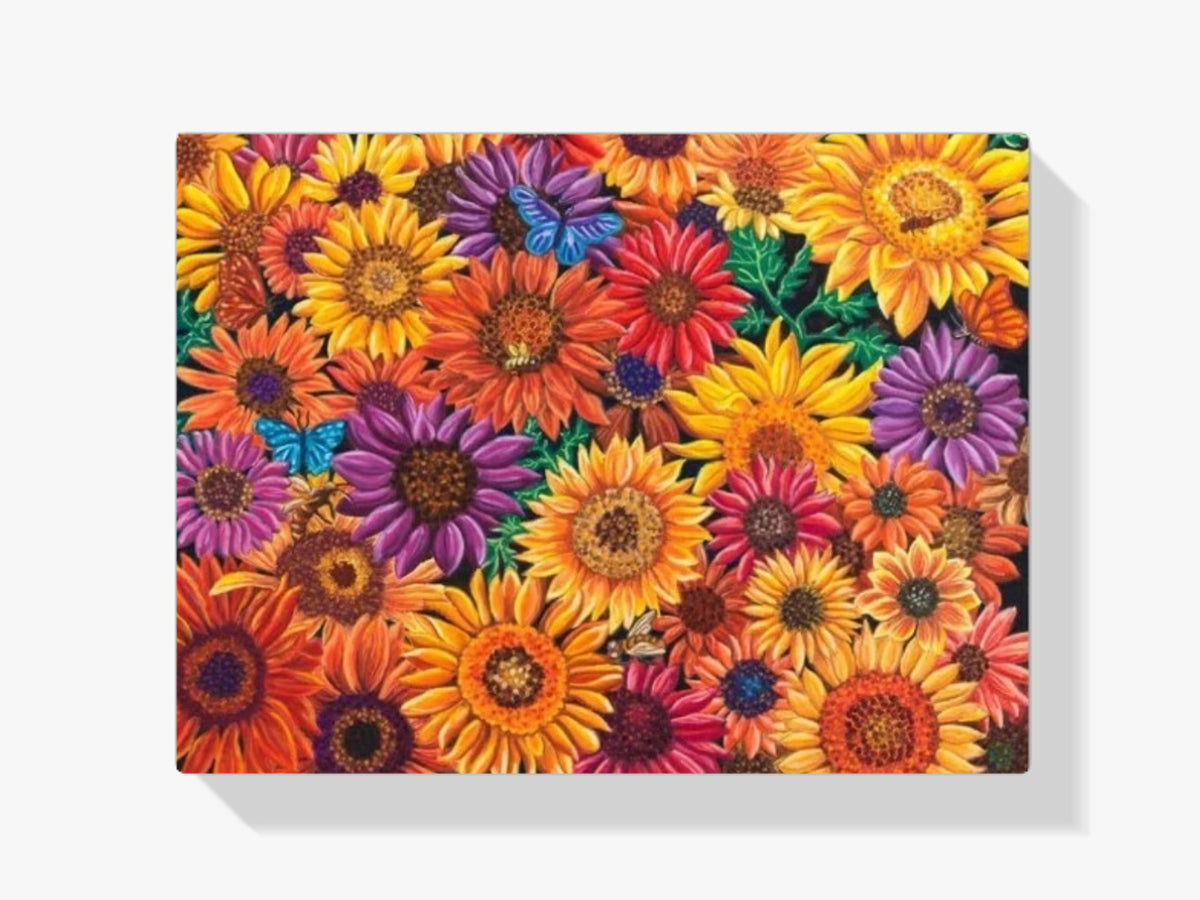 Malen nach Zahlen – Sonnenblumen