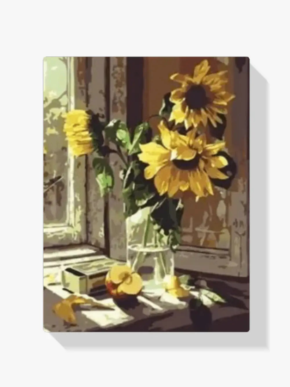 Malen nach Zahlen – Sonnenblumen in Vase