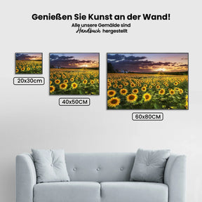 Malen nach Zahlen – Sonnenblumenfeld