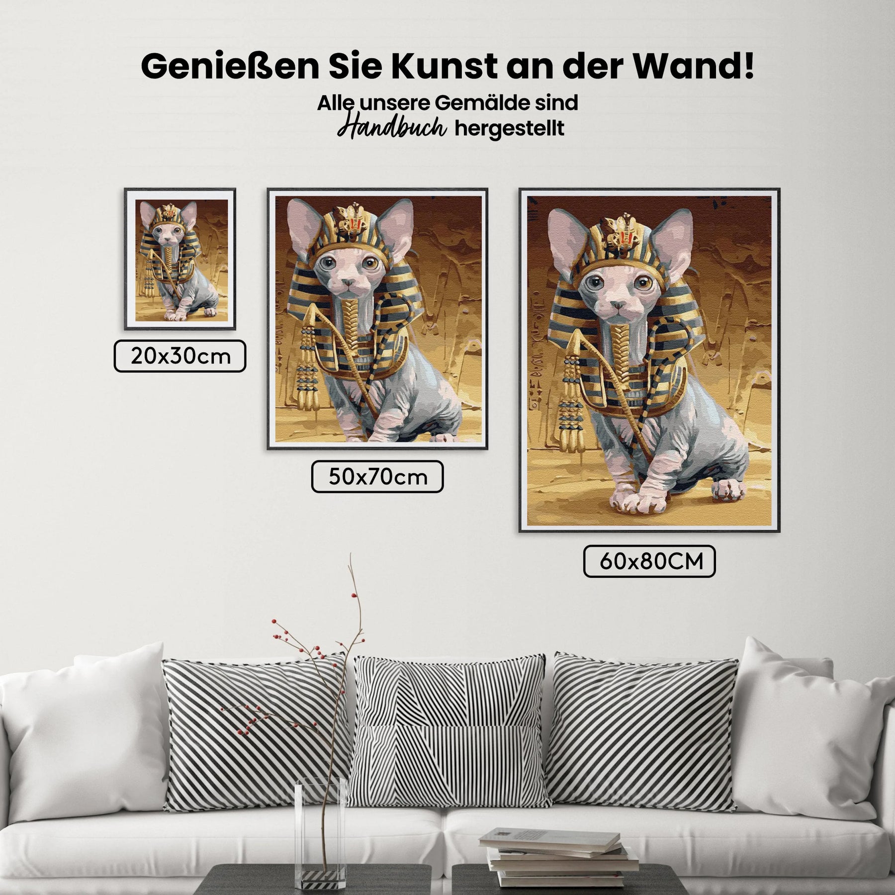 Malen nach Zahlen – Sphynx-Katze