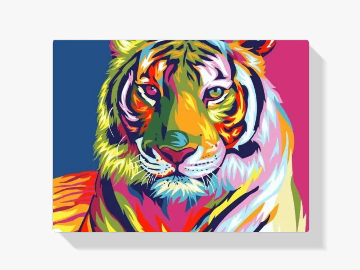 Malen nach Zahlen – Tiger