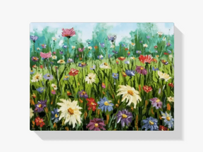 Malen nach Zahlen – Verschiedene Blumen im Feld
