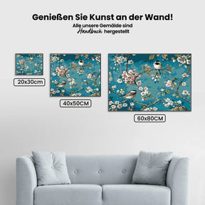 Malen nach Zahlen – Vögel mit Blumen