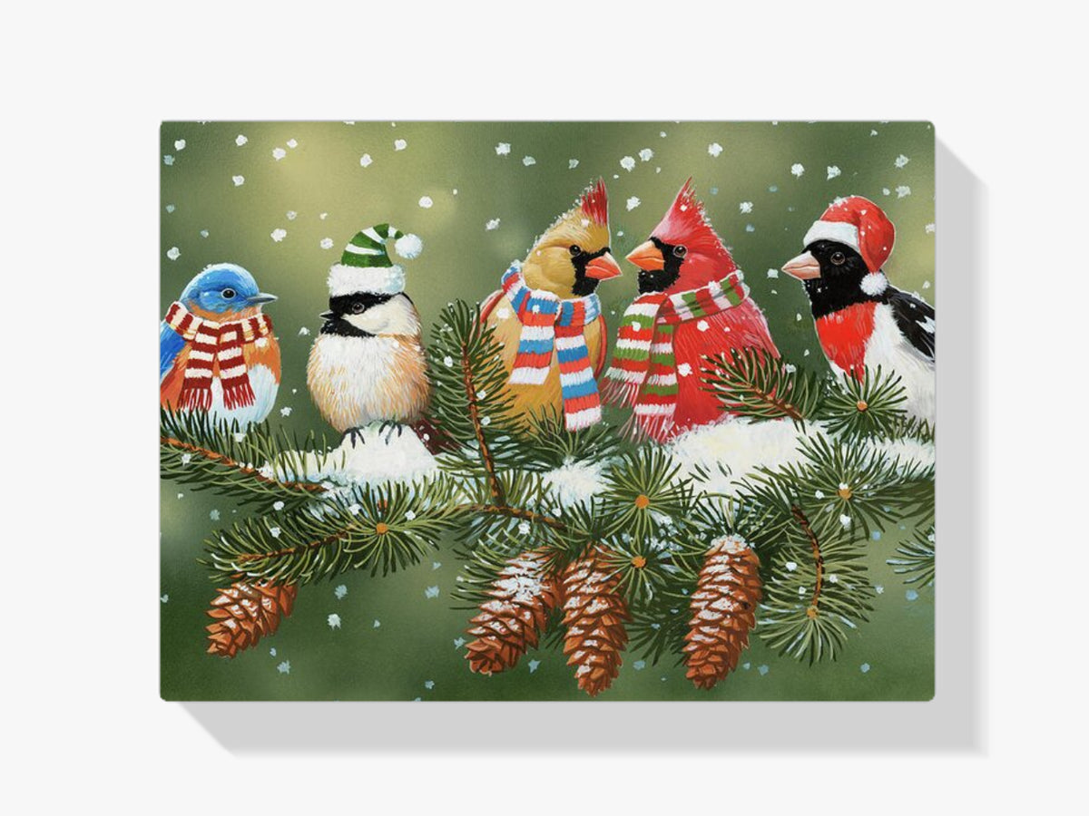 Malen nach Zahlen – Weihnachtsvögel