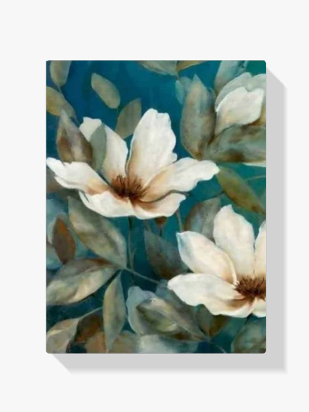 Malen nach Zahlen – Weiße Blumen