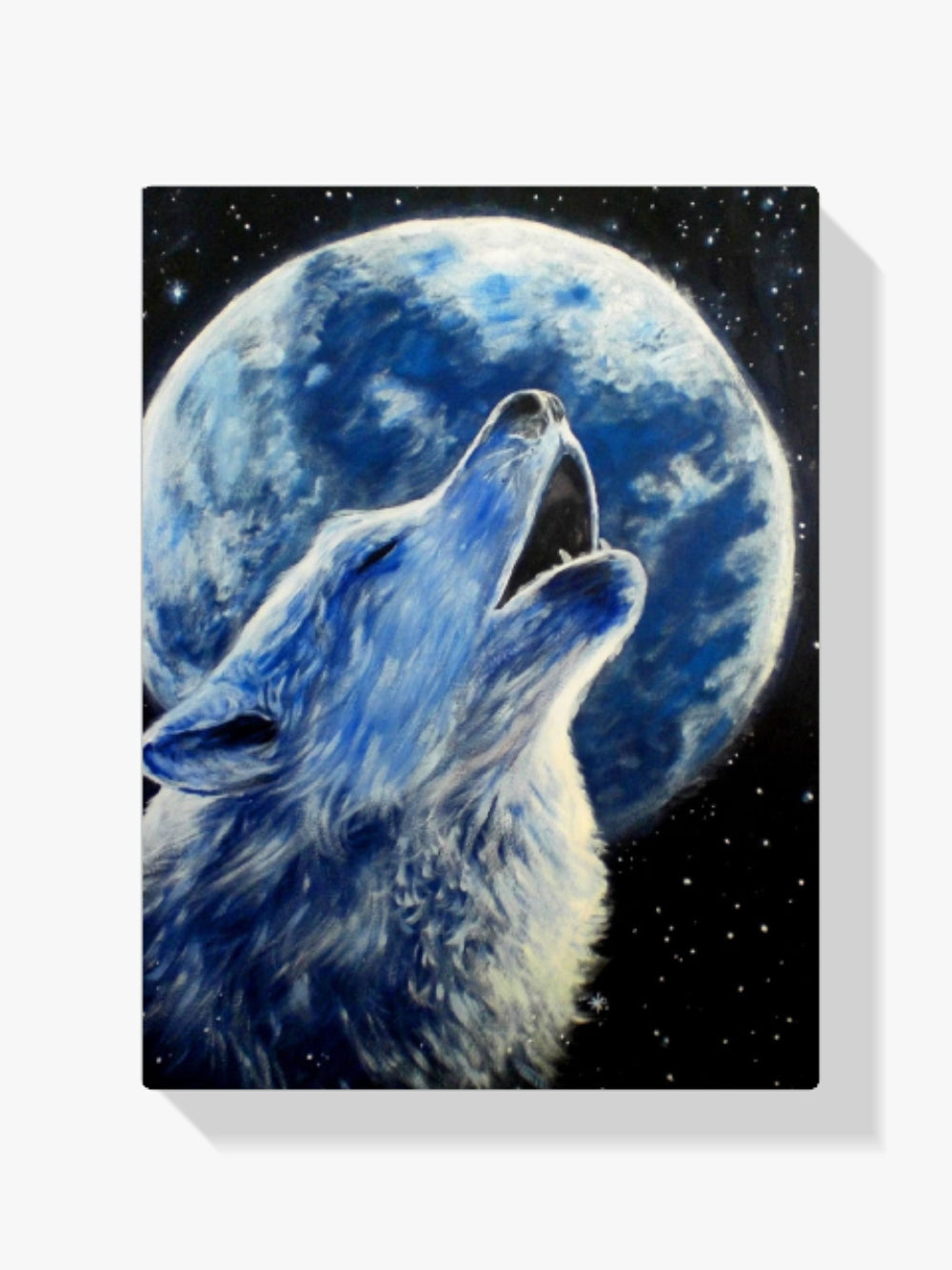 Malen nach Zahlen – Wolf und Mond