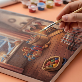 Måla efter siffror - Alfresco eftermiddag