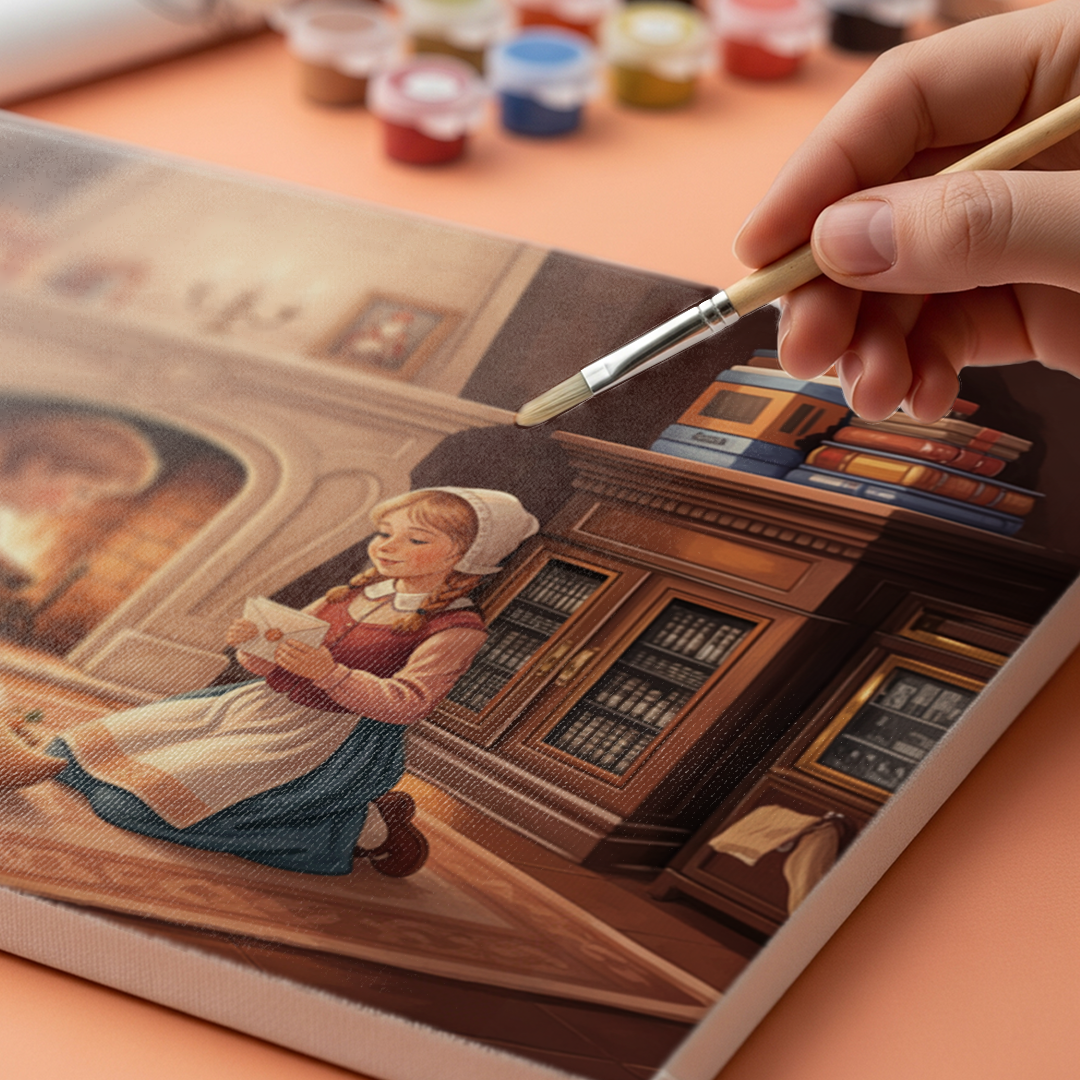 Måla efter siffror - Alfresco eftermiddag