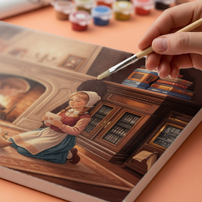 Måla efter siffror - Alfresco eftermiddag