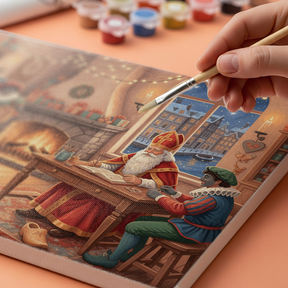 Måla efter siffror - Alfresco eftermiddag