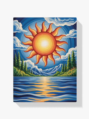 Måla efter siffror - Solen skrev dikter
