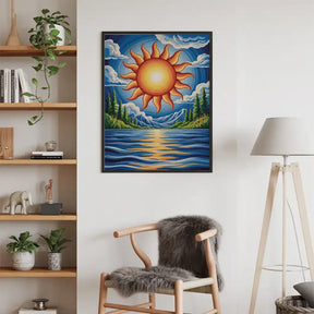 Måla efter siffror - Solen skrev dikter