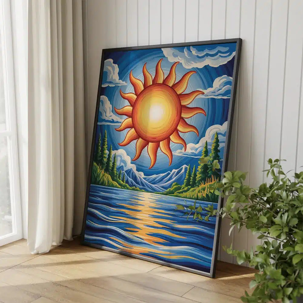 Måla efter siffror - Solen skrev dikter