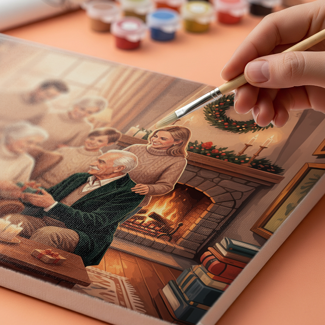 Måla efter siffror - Alfresco eftermiddag