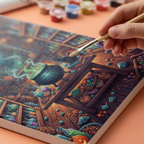 Måla efter siffror - Alfresco eftermiddag