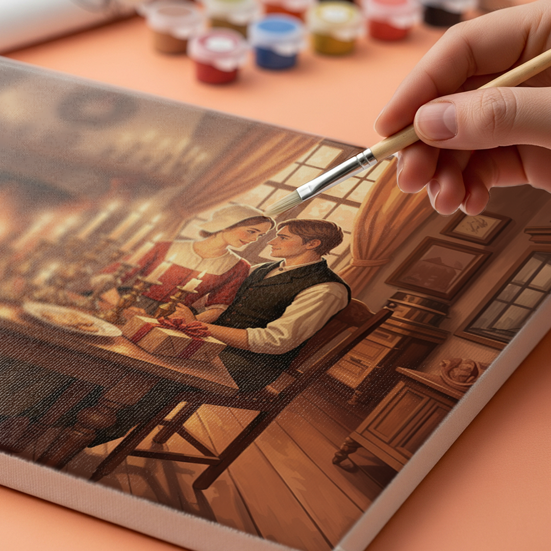 Måla efter siffror - Alfresco eftermiddag