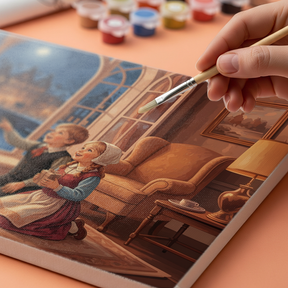 Måla efter siffror - Alfresco eftermiddag