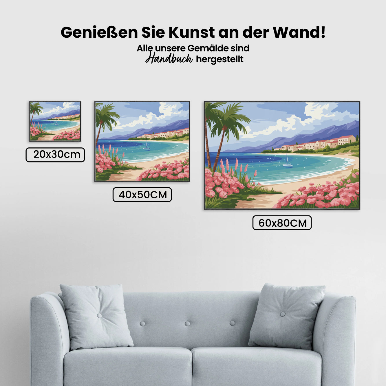 Måla efter siffror - Luftig mosaik