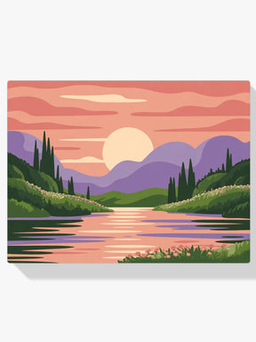 Måla efter siffror - Peachy Evenings