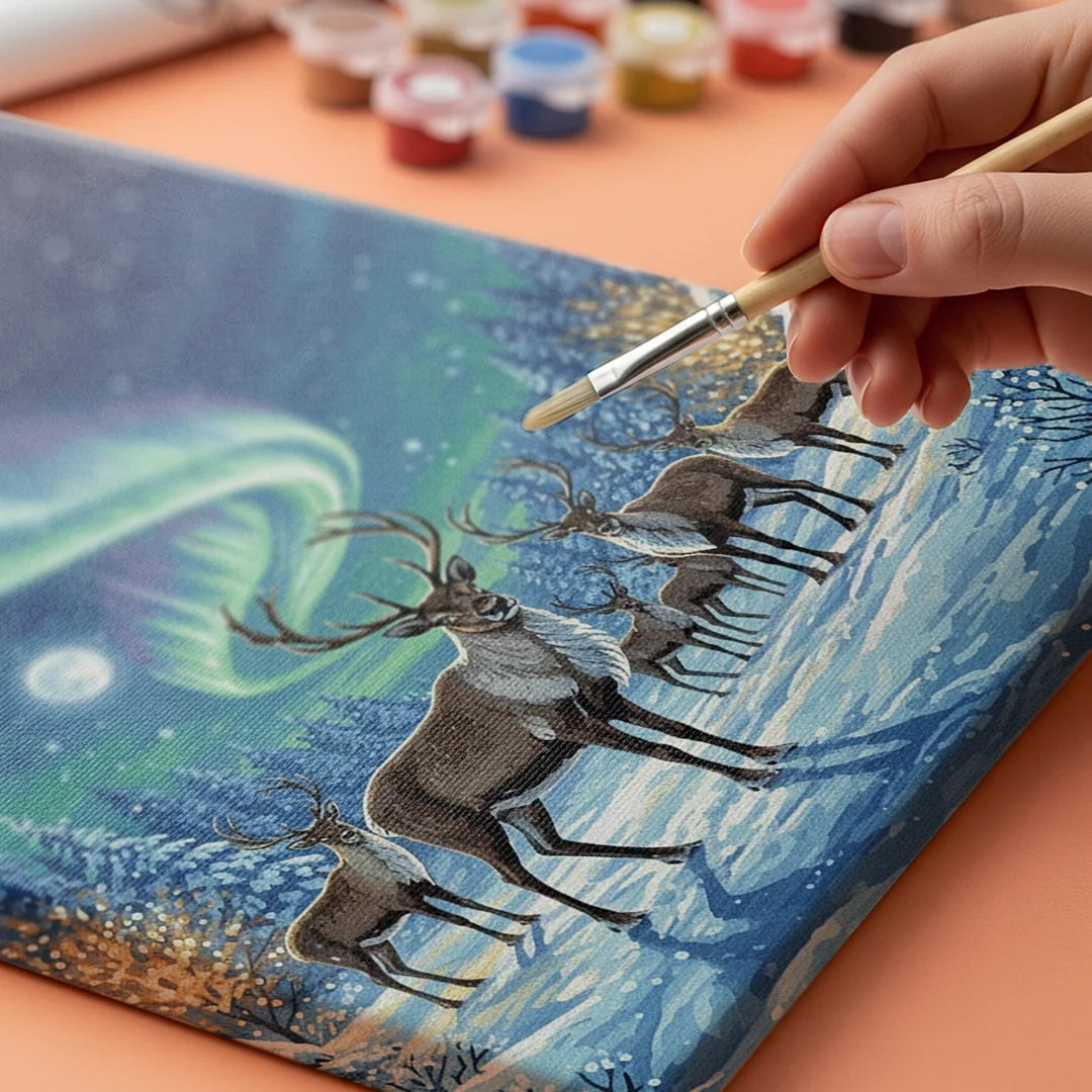 Måla efter siffror - Alfresco eftermiddag