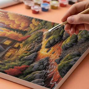 Måla efter siffror - Alfresco eftermiddag