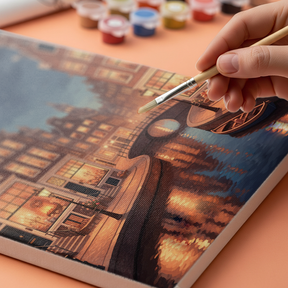 Måla efter siffror - Alfresco eftermiddag