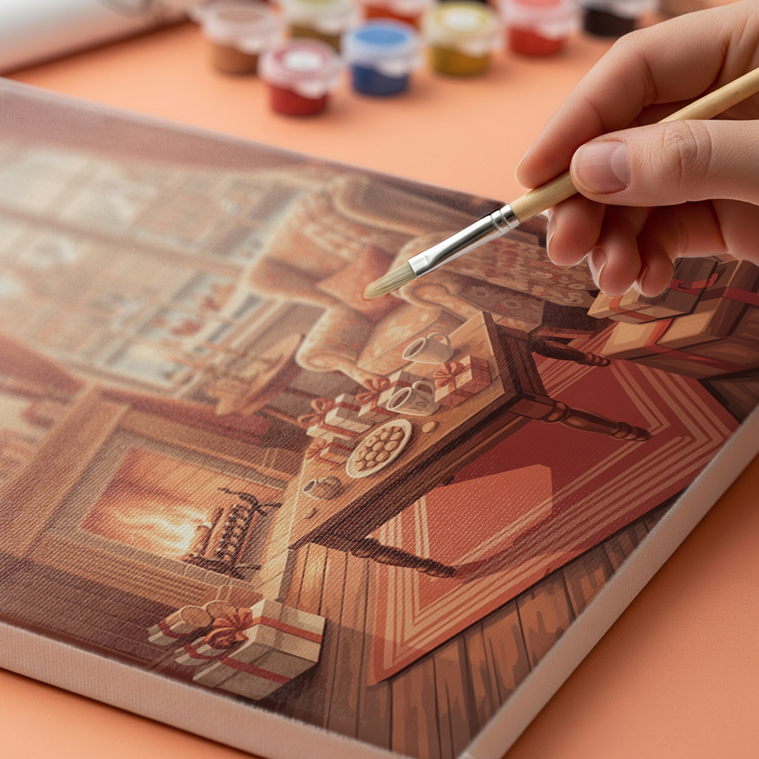 Måla efter siffror - Alfresco eftermiddag