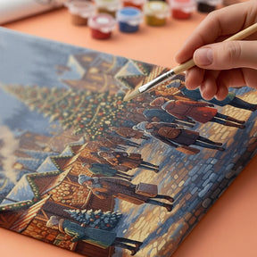 Måla efter siffror - Alfresco eftermiddag