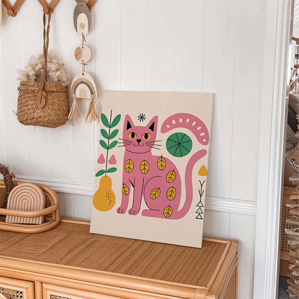 Måla efter siffror - 6 minimålningar | Abstrakta Miez-dragset