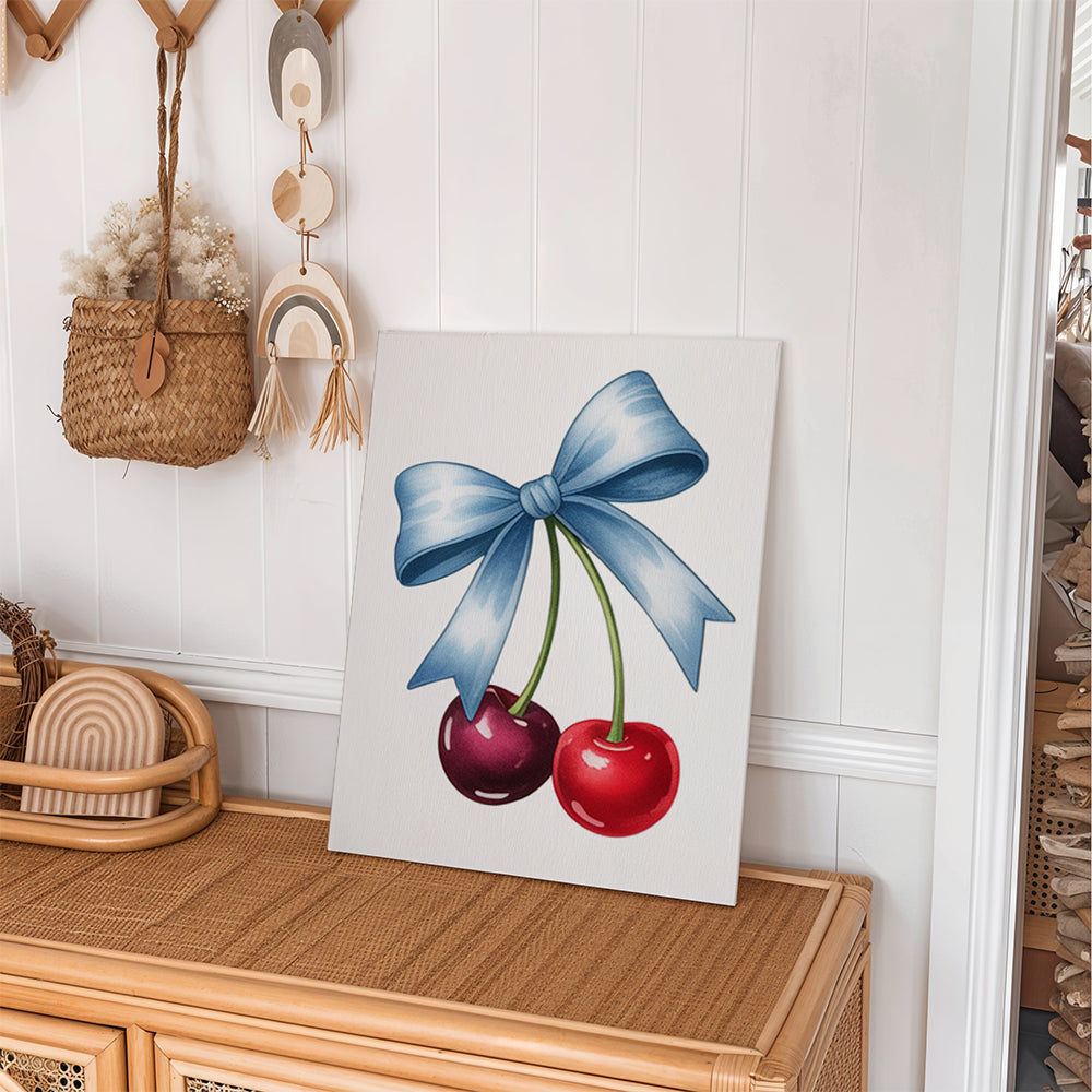 Måla efter siffror - 6 minimålningar | Set med azurfärgade accenter