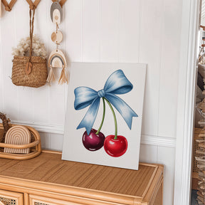 Måla efter siffror - 6 minimålningar | Set med azurfärgade accenter