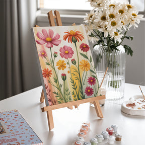 Måla efter siffror - 6 minimålningar | Botanisk harmoni-set