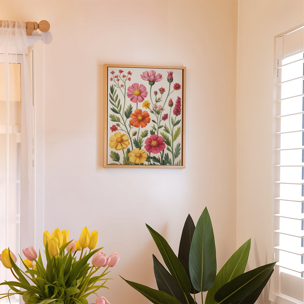 Måla efter siffror - 6 minimålningar | Botanisk harmoni-set