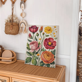 Måla efter siffror - 6 minimålningar | Botanisk harmoni-set