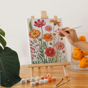 Måla efter siffror - 6 minimålningar | Botanisk harmoni-set