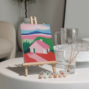 Måla efter siffror - 6 minimålningar | Blush and Bloom-set
