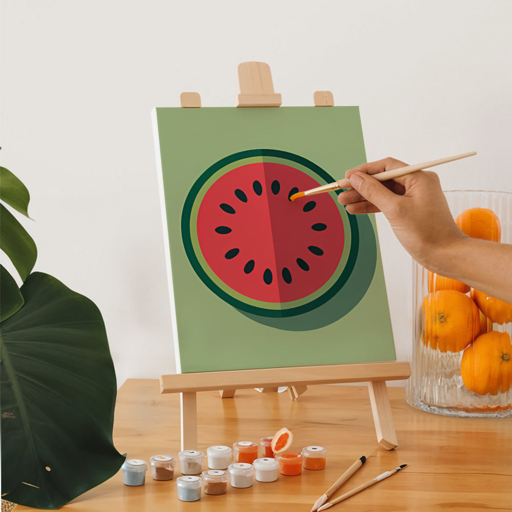 Måla efter siffror - 6 minimålningar | Klipp och stilisera set