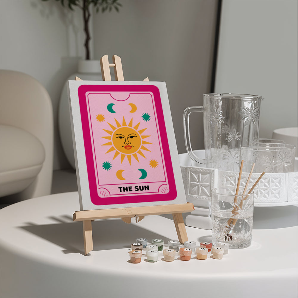 Måla efter siffror - 6 minimålningar | Pop Art aktivitetsboksset