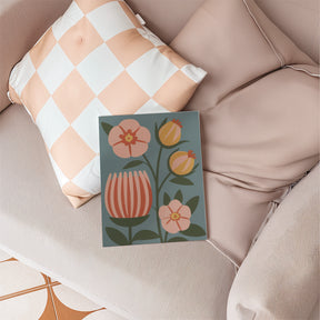 Måla efter siffror - 6 minimålningar | Retro trädgårdsset