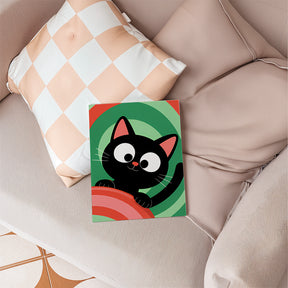 Måla efter siffror - 6 minimålningar | Svart katt-prisset